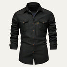 Men's Stretch Denim Shirt - Jake
