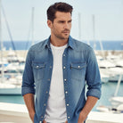 Men's Stretch Denim Shirt - Jake