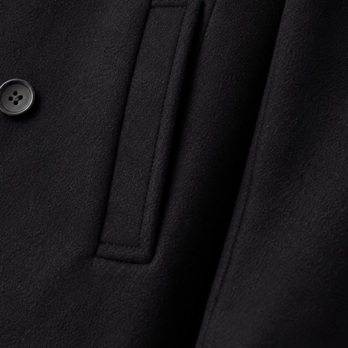 Men's Wool-Blend Double-Breasted Peacoat - Jaxson
