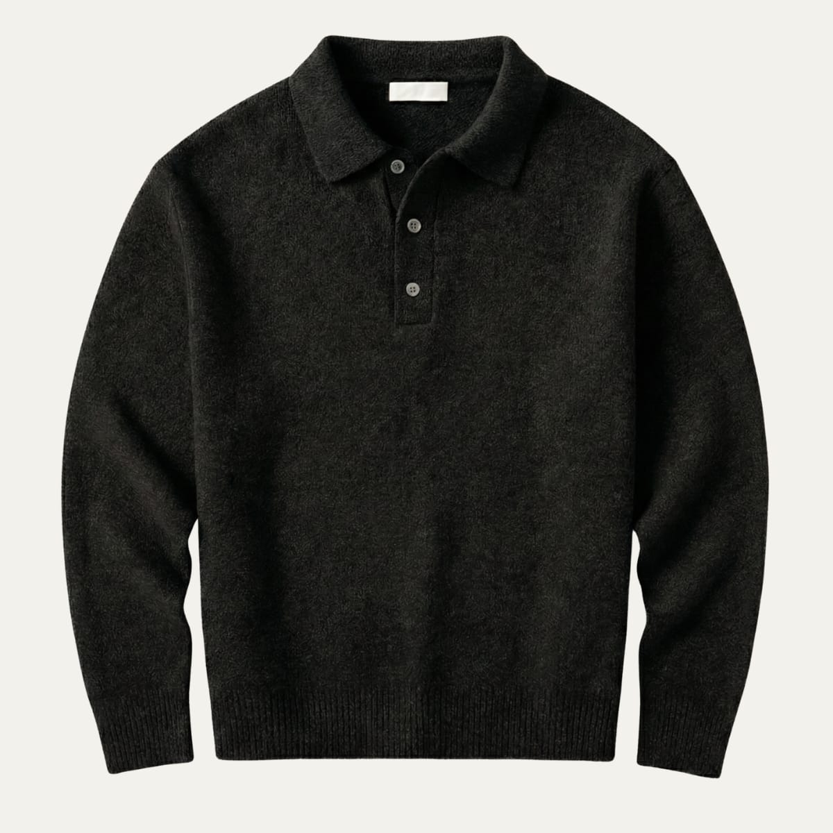 Men's Long-Sleeve Knit Polo Sweater - Javier
