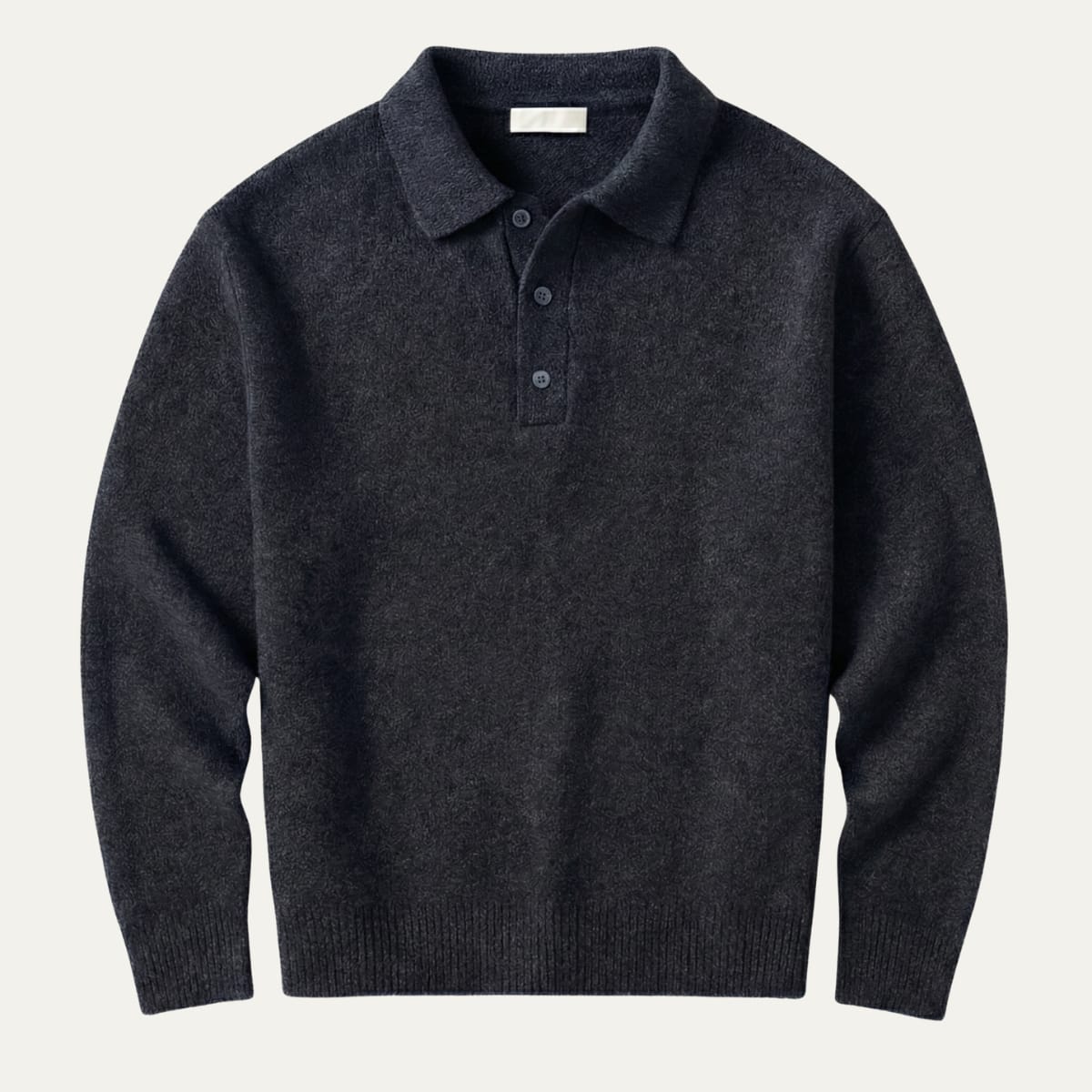 Men's Long-Sleeve Knit Polo Sweater - Javier