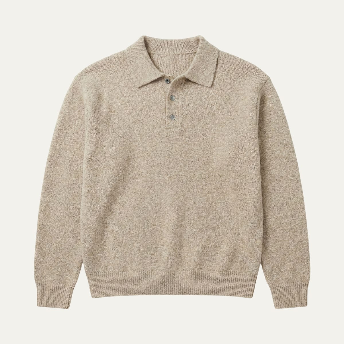 Men's Long-Sleeve Knit Polo Sweater - Javier