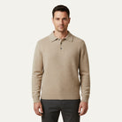 Men's Long-Sleeve Knit Polo Sweater - Javier