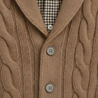 Men's Merino Wool Shawl Collar Cardigan - Jamal