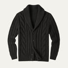 Men's Merino Wool Shawl Collar Cardigan - Jamal