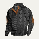 Men's Cable Knit Elbow Patch Sweater - Jeremy