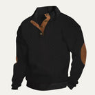 Men's Cable Knit Elbow Patch Sweater - Jeremy
