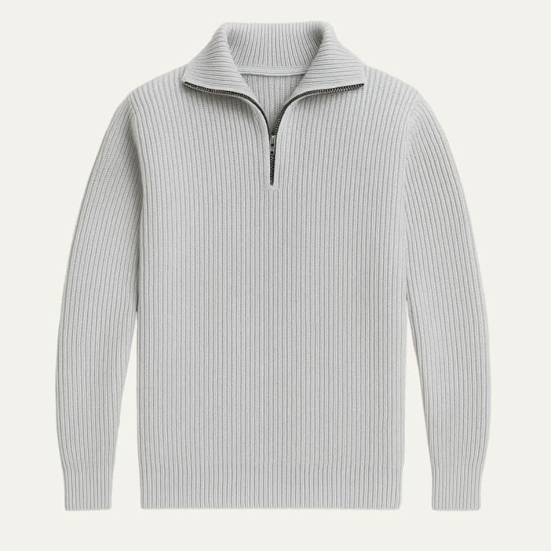Men's Merino Wool Quarter-Zip Sweater - Horace