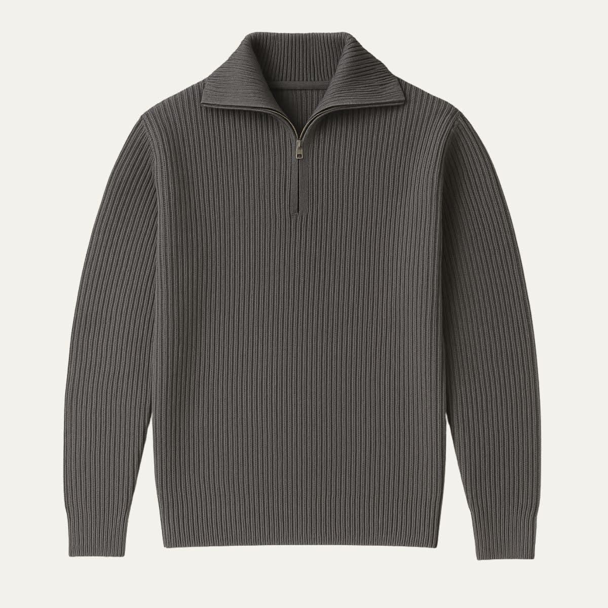 Men's Merino Wool Quarter-Zip Sweater - Horace