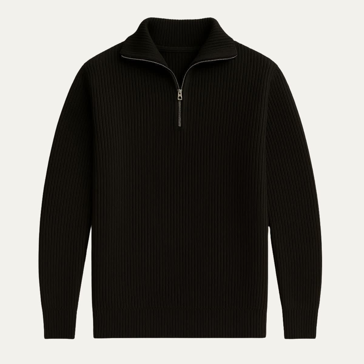 Men's Merino Wool Quarter-Zip Sweater - Horace