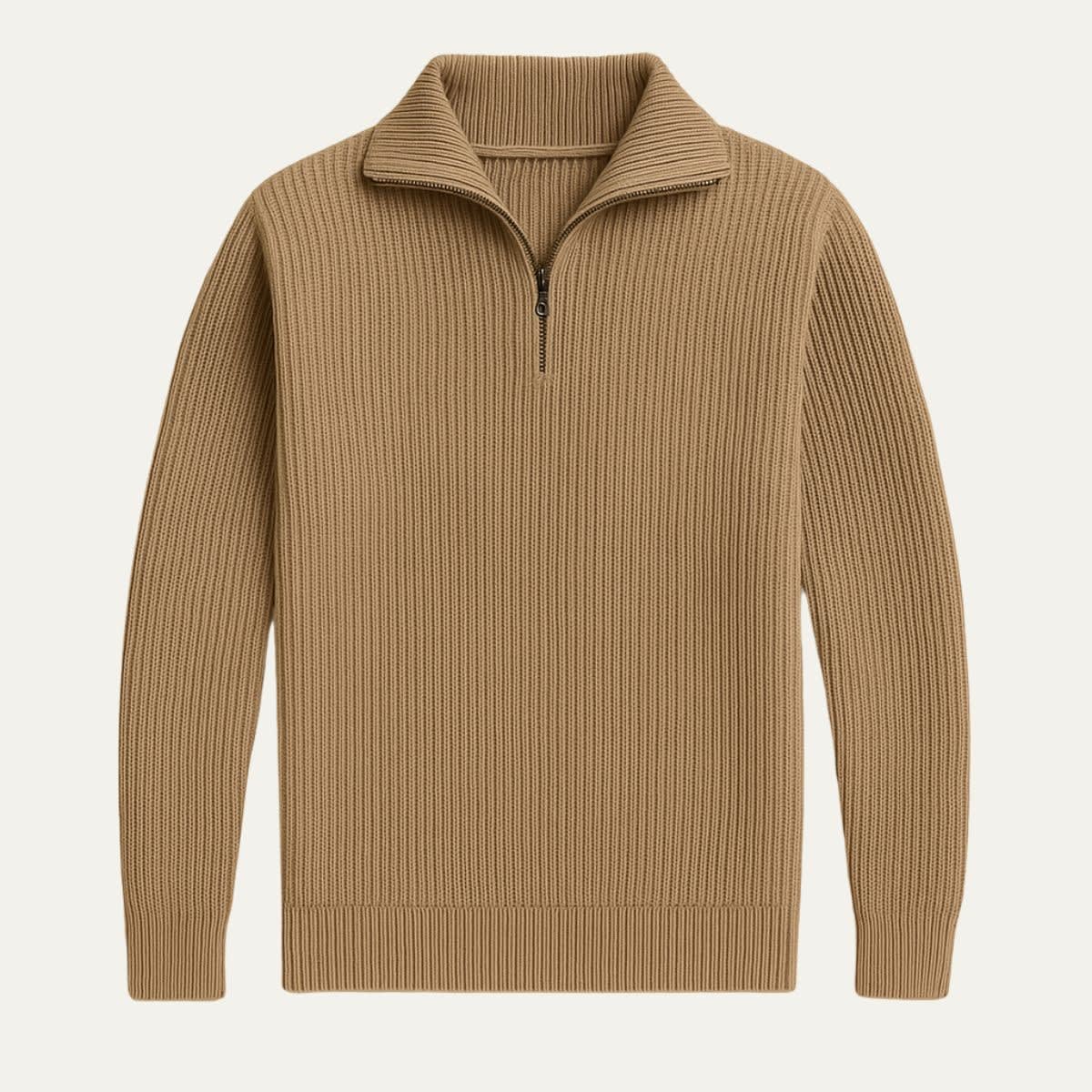 Men's Merino Wool Quarter-Zip Sweater - Horace