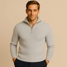 Men's Merino Wool Quarter-Zip Sweater - Horace
