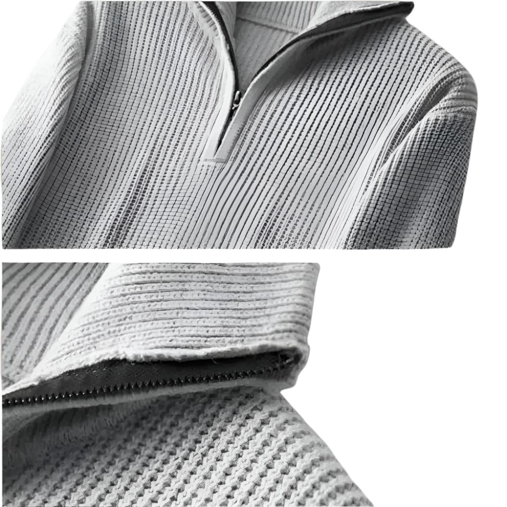 Men's Merino Wool Quarter-Zip Sweater - Horace