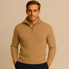 Men's Merino Wool Quarter-Zip Sweater - Horace