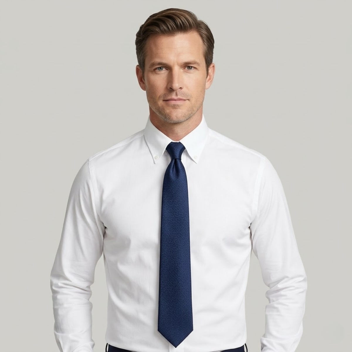 Men's Herringbone Necktie - Carl