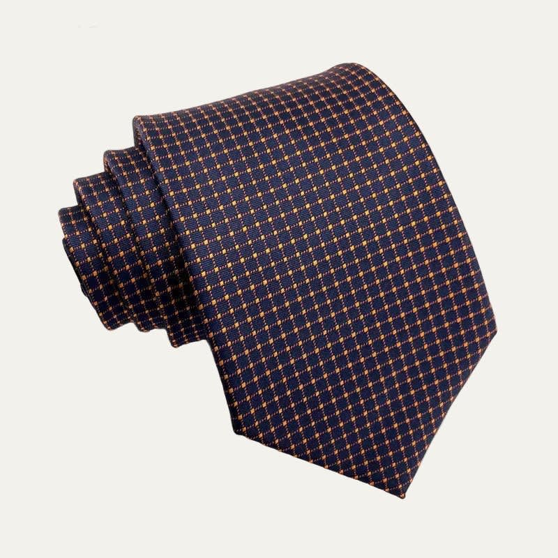 Men's Micro-Check Jacquard Necktie - Elmer