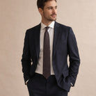 Men's Micro-Check Jacquard Necktie - Elmer