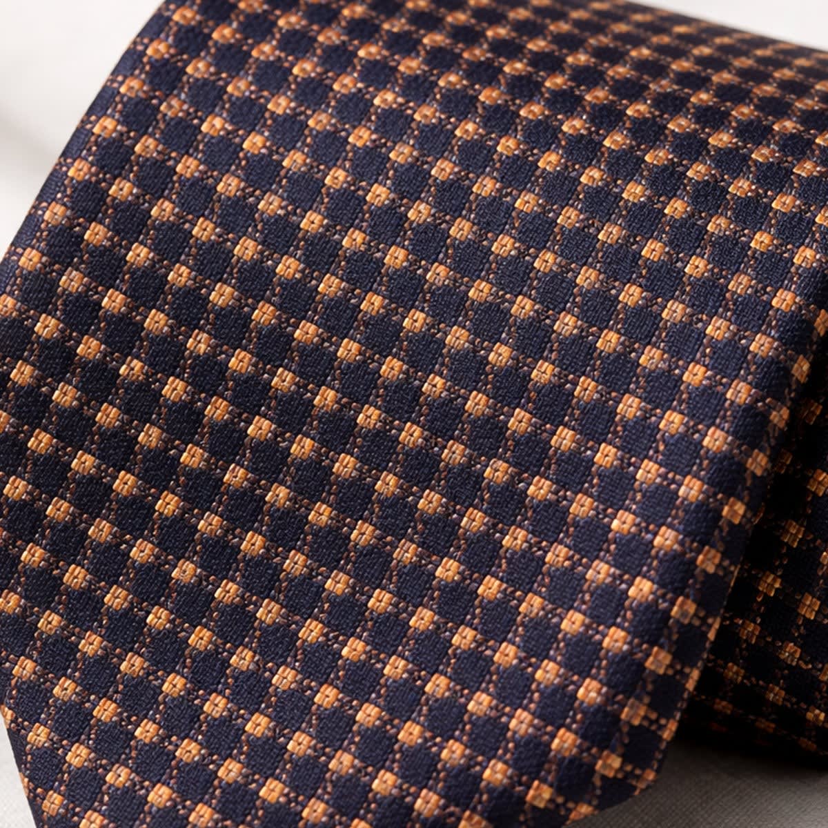 Men's Micro-Check Jacquard Necktie - Elmer