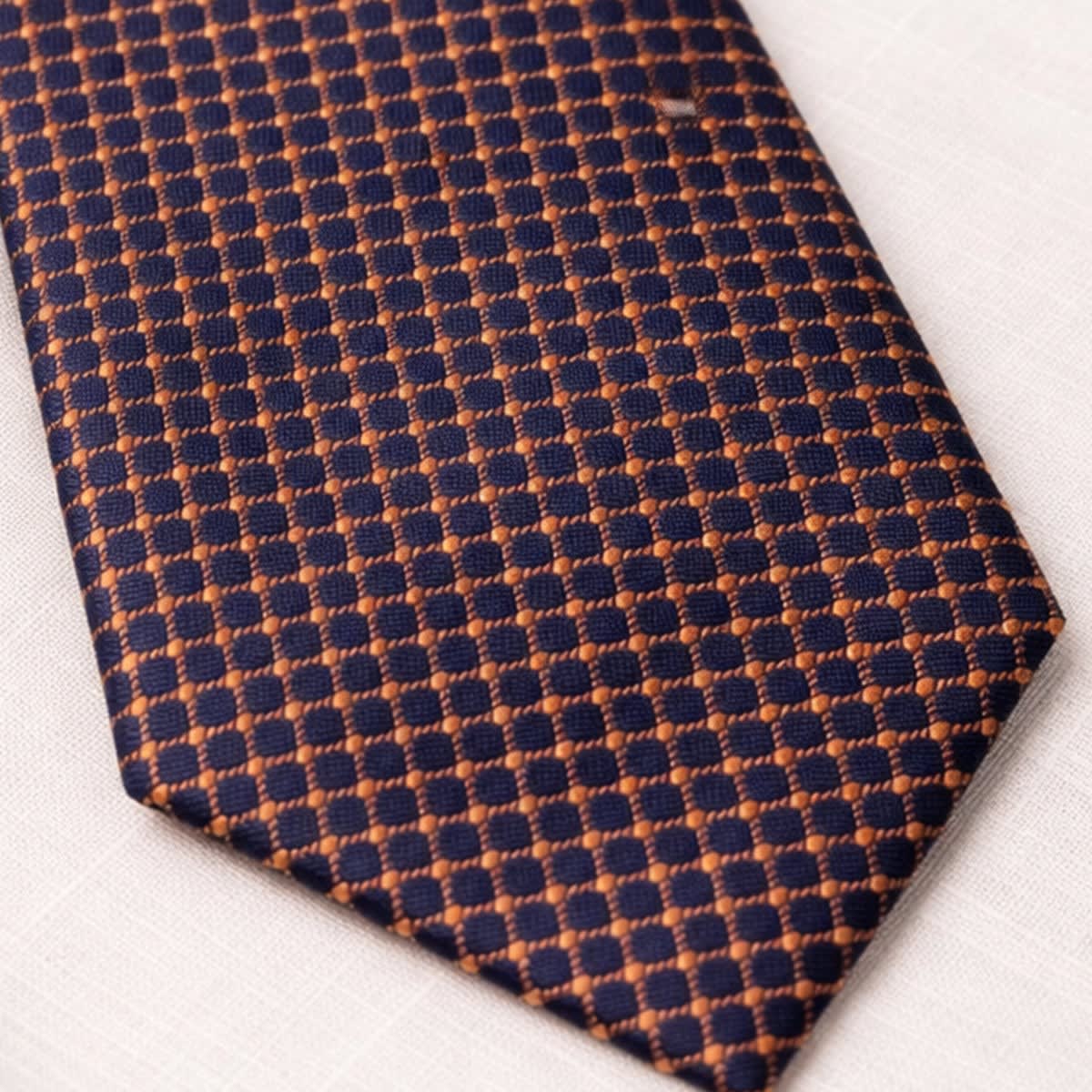 Men's Micro-Check Jacquard Necktie - Elmer