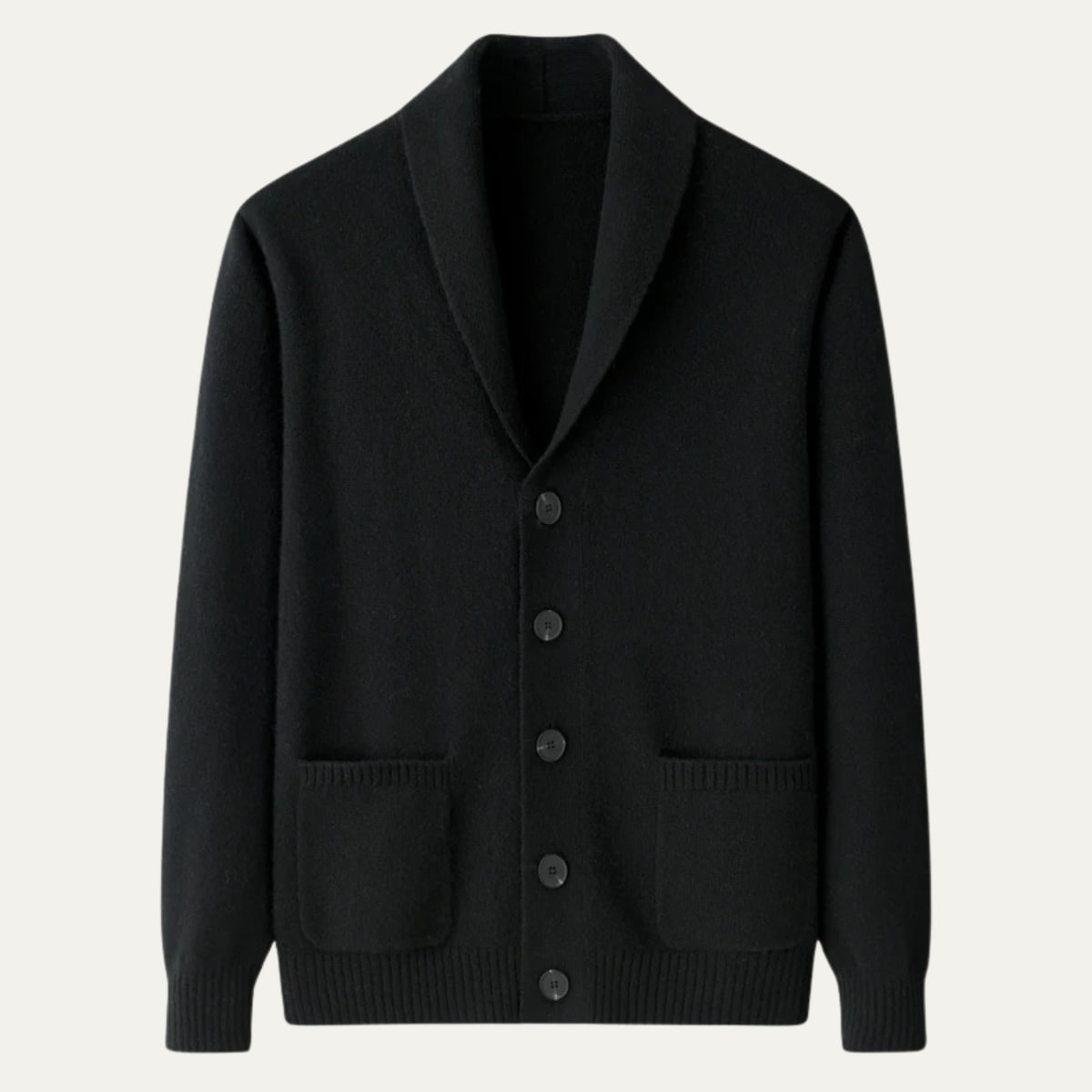 Men's Cashmere Shawl Collar Cardigan - Jermaine