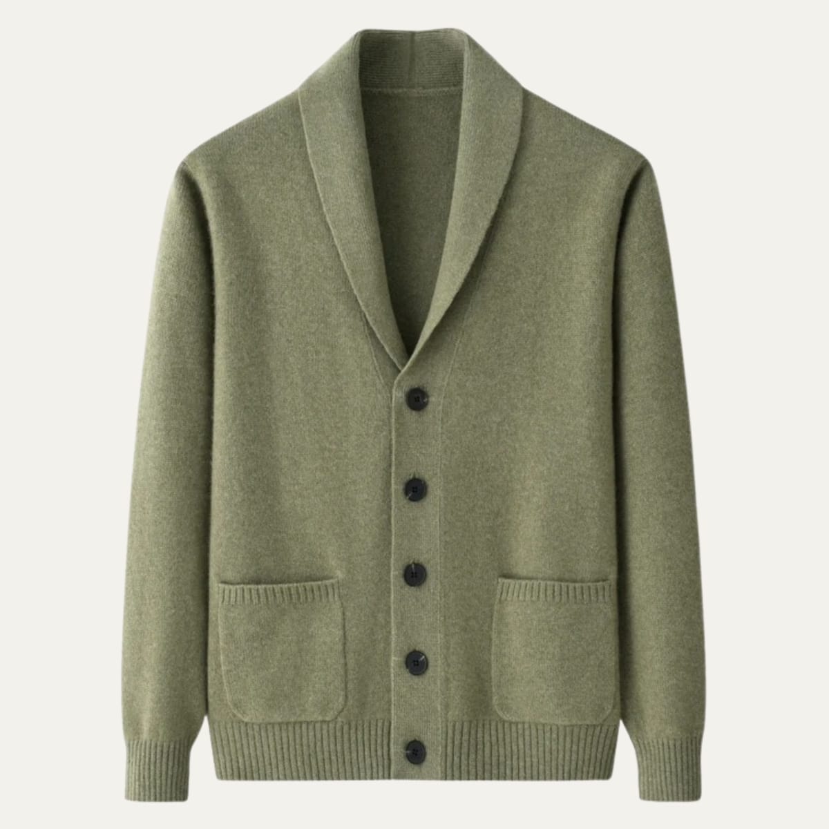 Men's Cashmere Shawl Collar Cardigan - Jermaine