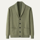 Men's Cashmere Shawl Collar Cardigan - Jermaine