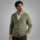 Men's Cashmere Shawl Collar Cardigan - Jermaine