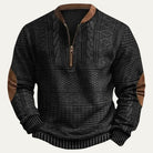 Men's Cable Knit Half-Zip Sweater - Kade