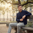 Men's Faux Suede Bomber Jacket - Jett