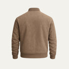 Men's Faux Suede Bomber Jacket - Jett