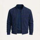 Men's Faux Suede Bomber Jacket - Jett