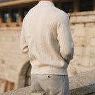 Men's Ribbed Long-Sleeve Polo Sweater - Callen
