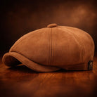 Unisex Faux Suede Newsboy Cap - Dane