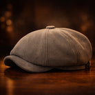 Unisex Faux Suede Newsboy Cap - Dane