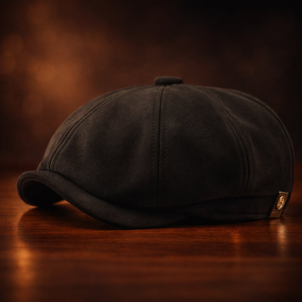 Unisex Faux Suede Newsboy Cap - Dane
