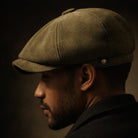 Unisex Faux Suede Newsboy Cap - Dane
