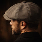 Unisex Faux Suede Newsboy Cap - Dane