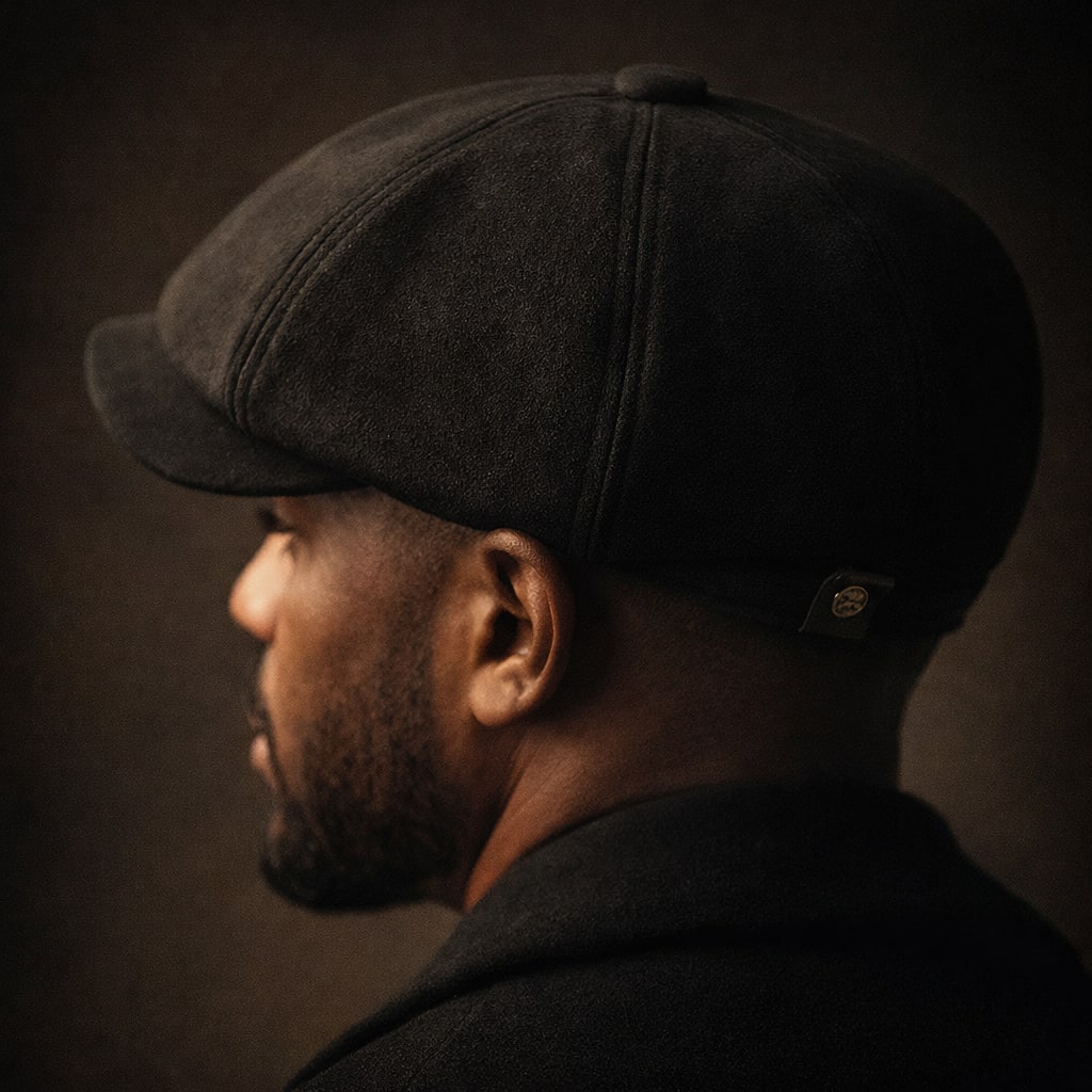 Unisex Faux Suede Newsboy Cap - Dane