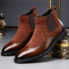 Men's Suede Wingtip Chelsea Boots - Homer