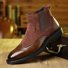Men's Suede Wingtip Chelsea Boots - Homer