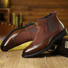 Men's Suede Wingtip Chelsea Boots - Homer