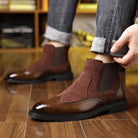 Men's Suede Wingtip Chelsea Boots - Homer