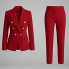 Women's Double-Breasted Two-Piece Pantsuit - Lucilla