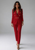 Women's Double-Breasted Two-Piece Pantsuit - Lucilla