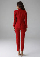 Women's Double-Breasted Two-Piece Pantsuit - Lucilla