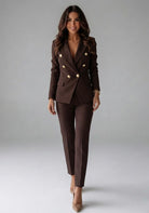 Women's Double-Breasted Two-Piece Pantsuit - Lucilla