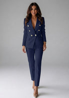 Women's Double-Breasted Two-Piece Pantsuit - Lucilla