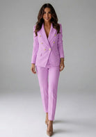 Women's Double-Breasted Two-Piece Pantsuit - Lucilla